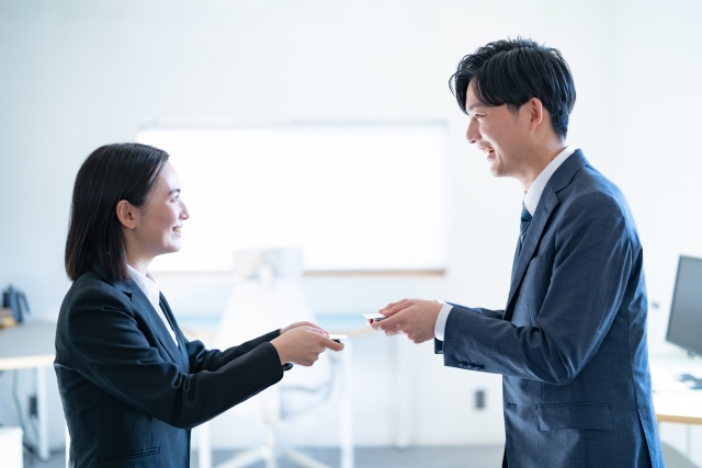 名刺交換,イメージ